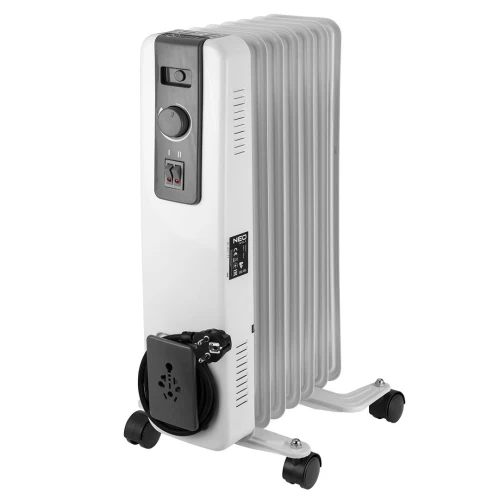 Grzejnik olejowy 1500 W 7 żeber z termostatem NEO TOOLS 90-151