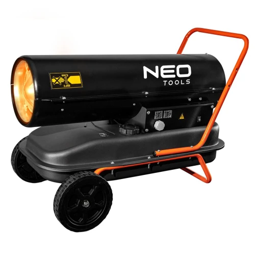 Nagrzewnica olejowa 30 kW, zbiornik 34 l, 750 m³/h, z termostatem na kółkach NEO TOOLS 90-081