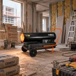 Nagrzewnica olejowa 50 kW, zbiornik 50 l, 1100 m³/h, na kółkach NEO TOOLS 90-082