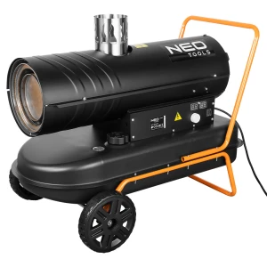 Nagrzewnica olejowa z odprowadzeniem spalin 30 kW 850 m3/h zbiornik 56 l NEO TOOLS 90-087