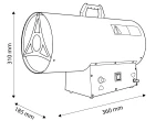 Nagrzewnica gazowa 15 kW 320 m3/h z reduktorem i wężem NEO TOOLS 90-083-01