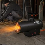 Nagrzewnica gazowa 50 kW 650 m³/h z reduktorem i wężem NEO TOOLS 90-085-01