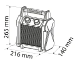 Nagrzewnica elektryczna ceramiczna PTC 2 kW NEO 90-060 z termostatem