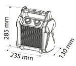 Nagrzewnica elektryczna ceramiczna PTC 3 kW NEO TOOLS 90-061 z termostatem
