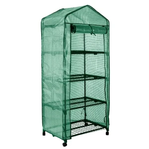 Szklarnia ogrodowa 69 x 49 x 160 cm, folia PE 135 g, 4 półki, kółka NEO TOOLS 15-903