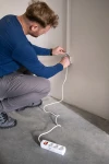 Przedłużacz listwowy 1,5 m 3 gniazda 3 x 1,5 mm2 biały ON/OFF NEO TOOLS 90-176