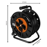 Przedłużacz bębnowy 40 m 4 gniazda 3 x 2,5 mm2 NEO TOOLS 90-174