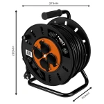 Przedłużacz bębnowy 50 m 4 gniazda 3 x 2,5 mm2 NEO TOOLS 90-175