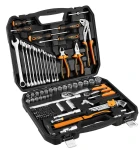 Zestaw narzędzi ręcznych 143 elementy, grzechotki 1/2" i 1/4", walizka, NEO TOOLS 08-945