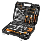 Zestaw narzędzi ręcznych 143 elementy, grzechotki 1/2" i 1/4", walizka, NEO TOOLS 08-945