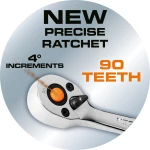 Zestaw kluczy nasadowych 1/2" i 1/4", 82 elementy, CrV, walizka, NEO TOOLS 10-059