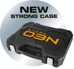 Zestaw kluczy nasadowych 1/2" i 1/4", 82 elementy, CrV, walizka, NEO TOOLS 10-059