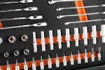 Zestaw kluczy nasadowych 1/2" i 1/4", 95 elementów, CrV, pianka EVA, NEO TOOLS 10-065