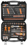 Zestaw kluczy nasadowych 1/2" i 1/4", 95 elementów, CrV, pianka EVA, NEO TOOLS 10-065