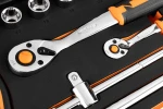 Zestaw kluczy nasadowych 1/2" i 1/4", 95 elementów, CrV, pianka EVA, NEO TOOLS 10-065