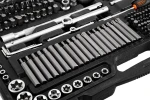 Zestaw kluczy nasadowych 1/2", 3/8" i 1/4", 300 elementów, CrV, satynowy, walizka, NEO TOOLS 10-218