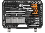 Zestaw kluczy nasadowych 1/2", 3/8" i 1/4", 300 elementów, CrV, satynowy, walizka, NEO TOOLS 10-218