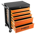 Szafka warsztatowa na kołach, 5 szuflad, 117 narzędzi, nośność 280 kg, NEO TOOLS 84-214-6