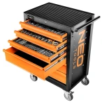 Szafka warsztatowa na kołach, 6 szuflad, 149 narzędzi, nośność 280 kg, NEO TOOLS 84-221-9