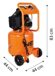 Kompresor olejowy pionowy 40 l, 8 bar, 1500 W, wydajność 110 l/min, 230 V, NEO TOOLS 12K010-1