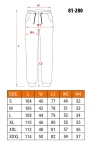 Spodnie dresowe COMFORT, szary melanż, 320 g/m², NEO TOOLS 81-280