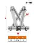 Szelki odblaskowe regulowane, pomarańczowe, uniwersalne, NEO TOOLS 81-739