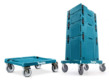MAKITA P-83886 Platforma Makpac na 4 obrotowych kołach 2 blokowane hamulcem
