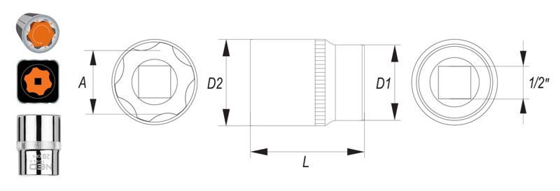 NEO Nasadki sześciokątne w technologii SUPERLOCK